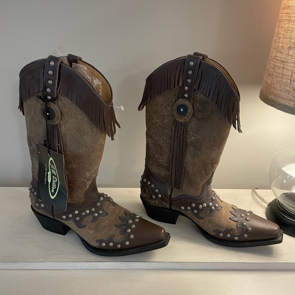 Brand New Never Worn - J.B. Dillion cowgirl boots. Ladies size 8B. - Picture 3 of 5